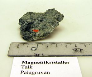Magnetitkristaller Talk Palagruvan